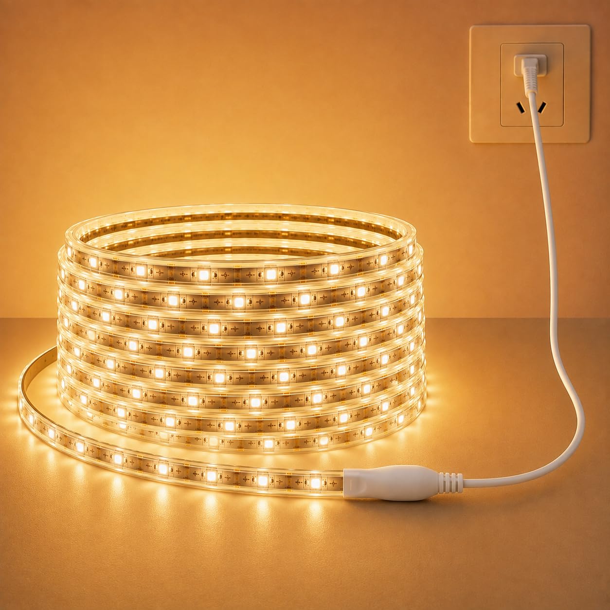Instapower Warm White Waterproof Decoration LED Light 5 Meter | Waterproof, Decorative Use-image-48