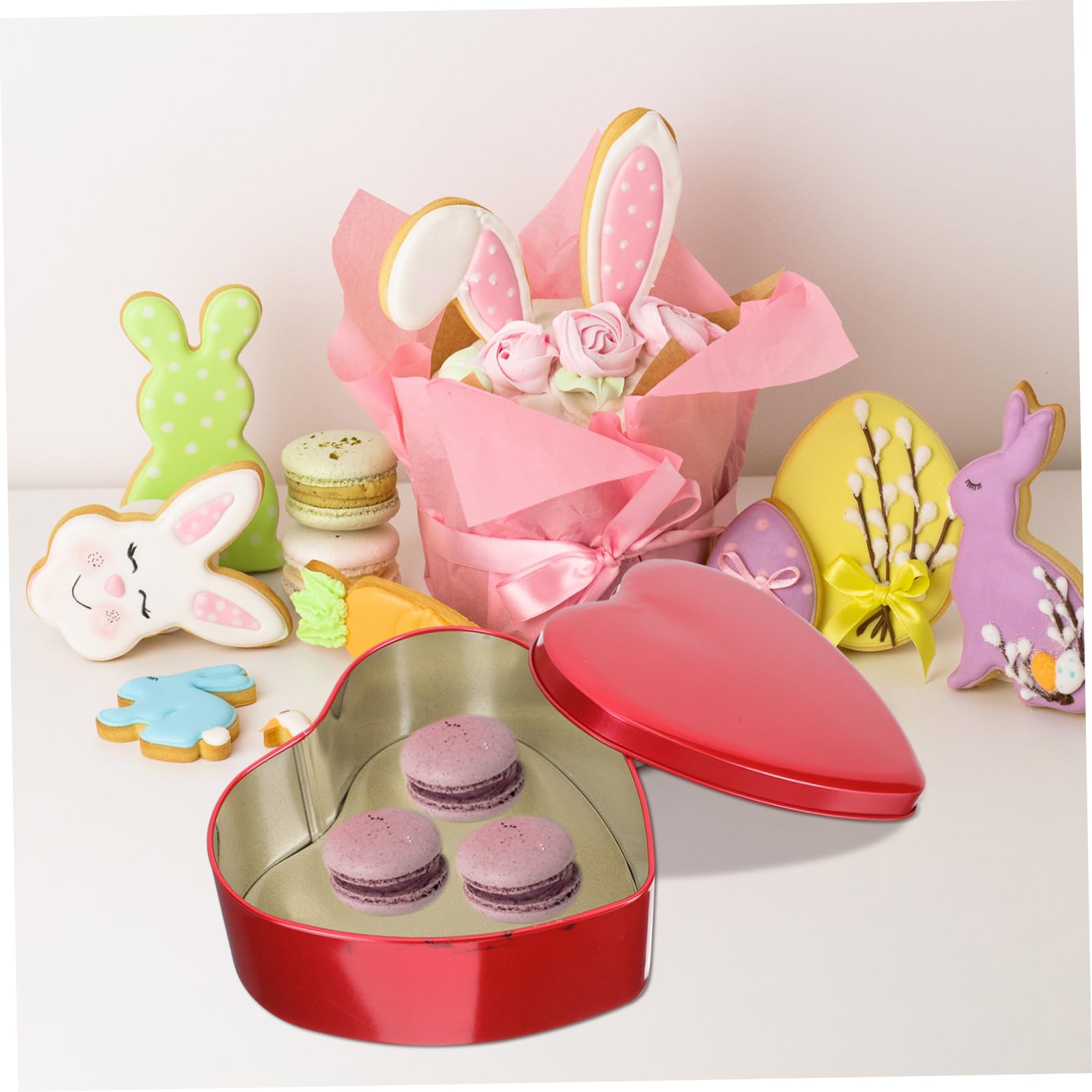 SOLUSTRE 10stücke Herzförmige Geschenkbox Dekorative Geschenkverpackung Box Für Valentinstag Kompakt Und Leicht Für Süßigkeiten Und Kekse