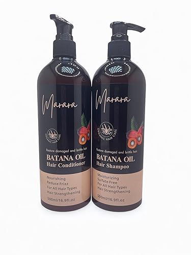 Batana Oil - Juego de champú y acondicionador para el cabello, champú y acondicionador a base de hierbas para adelgazar el cabello para mujeres y