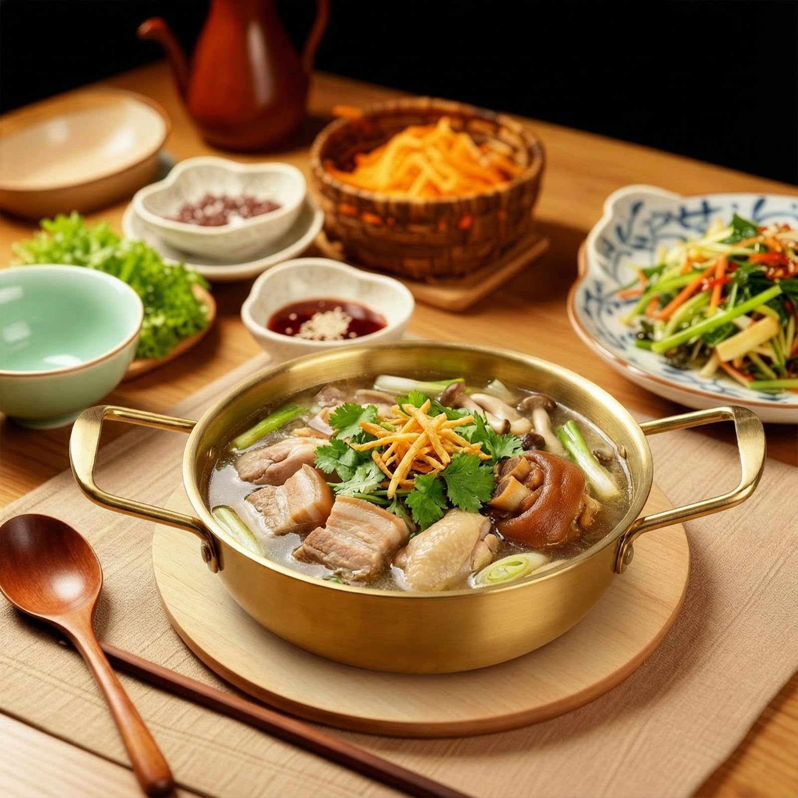 Okllen 3-Piece Korean Ramen Pots - Stainless Steel -9