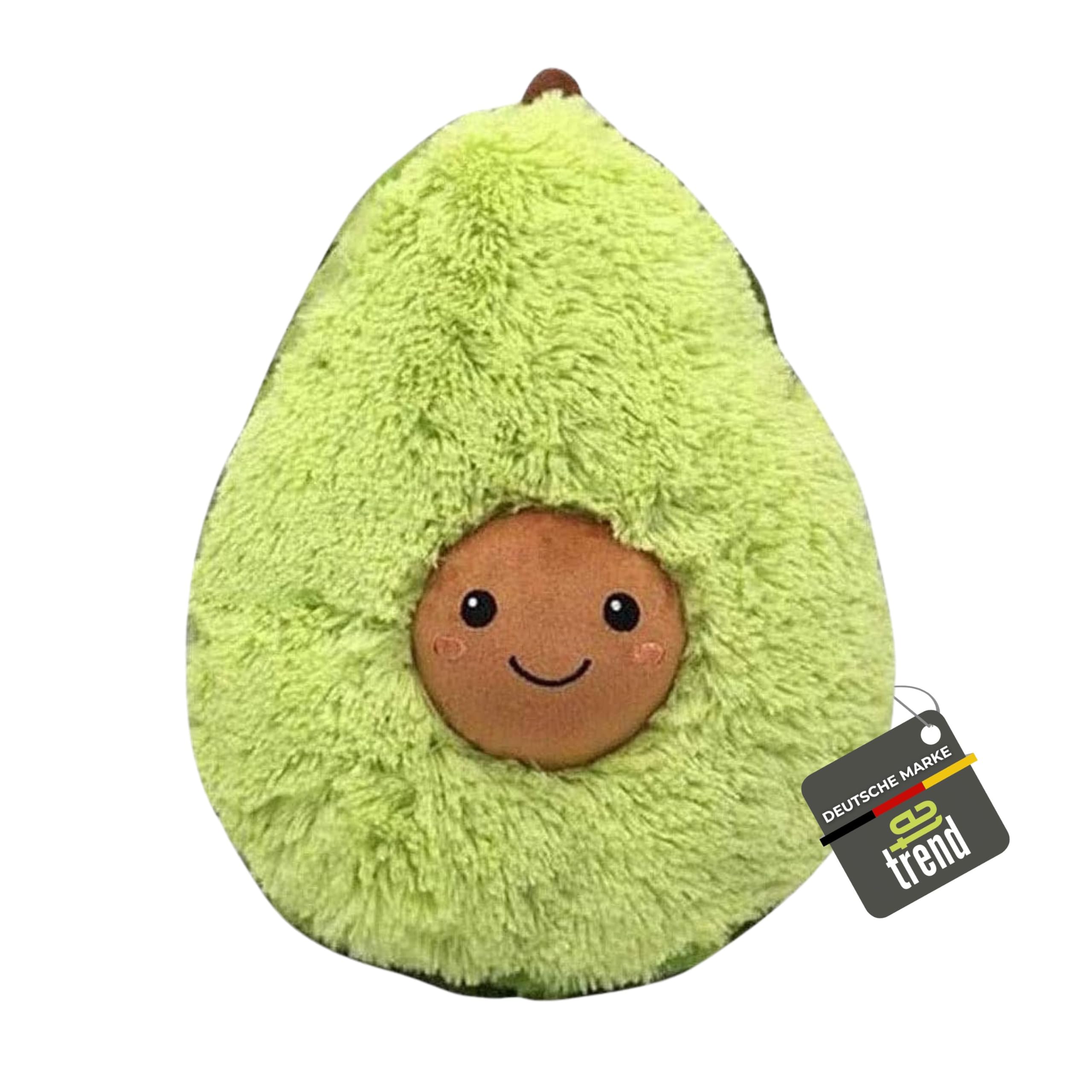 TE-Trend XXL Plüsch Tier Avocado Plüschtier Kissen Toy Lebensmittel Kuscheltier Frucht Früchtekissen AVO Cado 60cm Mehrfarbig