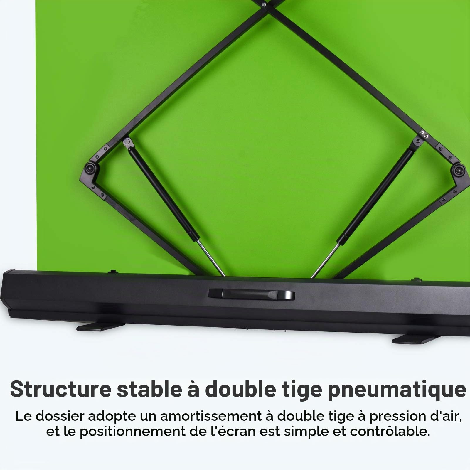 EMART 155 x 184cm Fond Vert Retractable, Green Screen pour Photo Studios