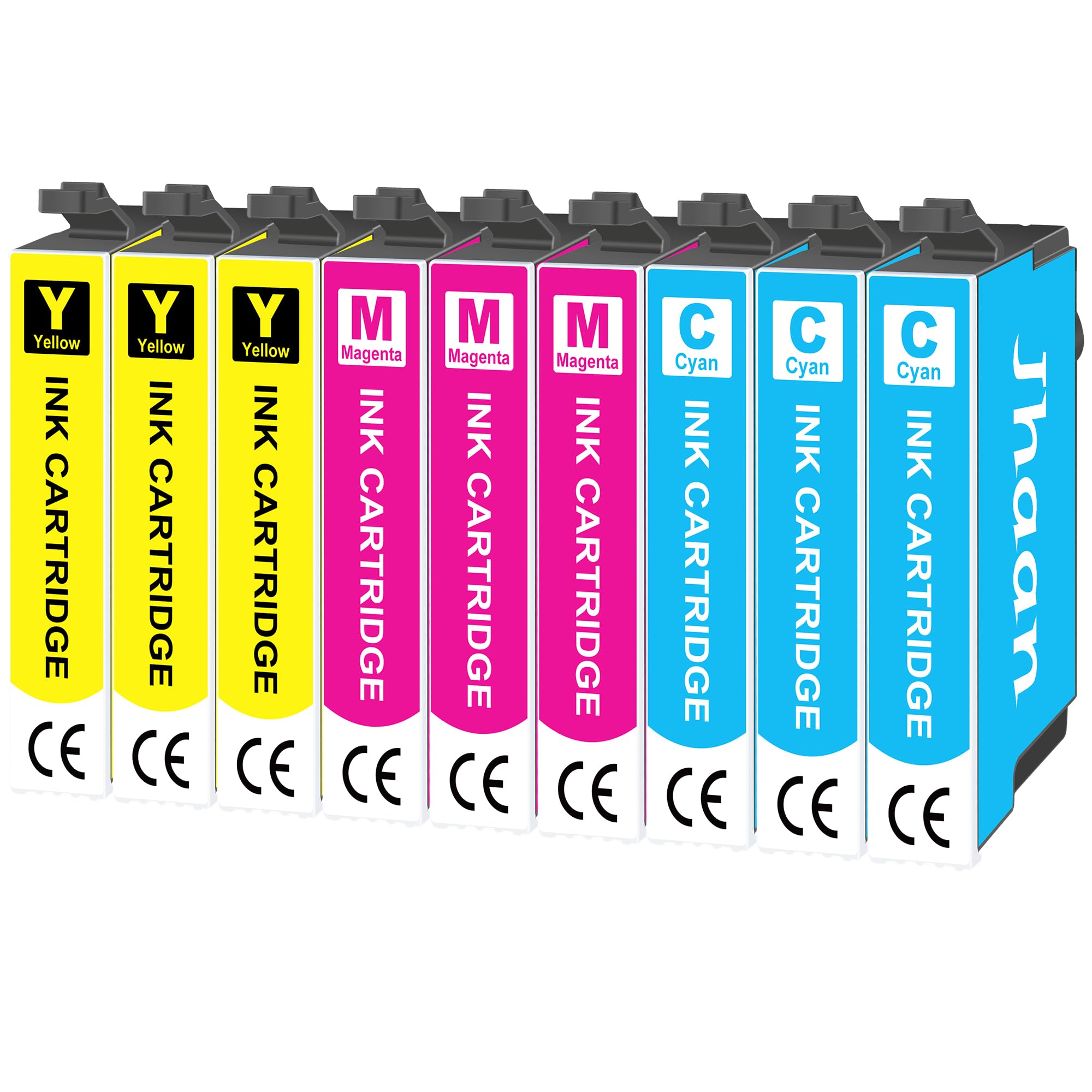 Jhaan Druckerpatronen Kompatibel für Epson 604 XL 604XL Patronen für Epson XP 3200 für Expression Home XP-2205 XP-3205 XP-4200 XP-4205 XP-2200 Workforce WF-2910 WF-2930 WF-2950 (9er-Pack)