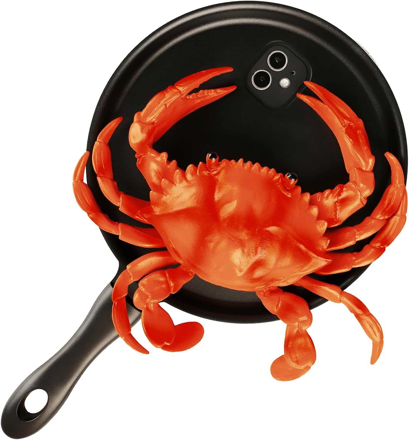 3D Frying Pan Phone Case for iPhone 12 Mini Funny Skillet Phone Case Novelty Food Phone Case