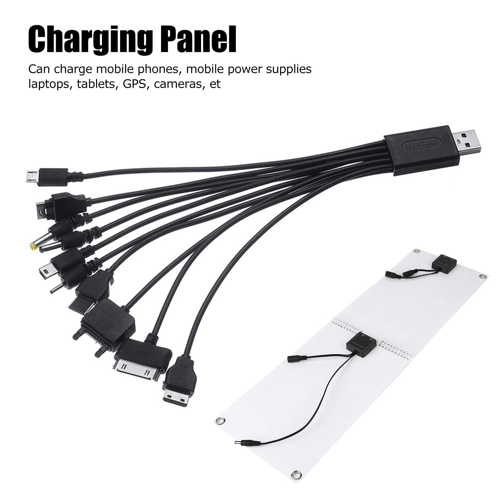 Chargeur solaire portable pliable 30 W pour camping, voyage, léger et efficace