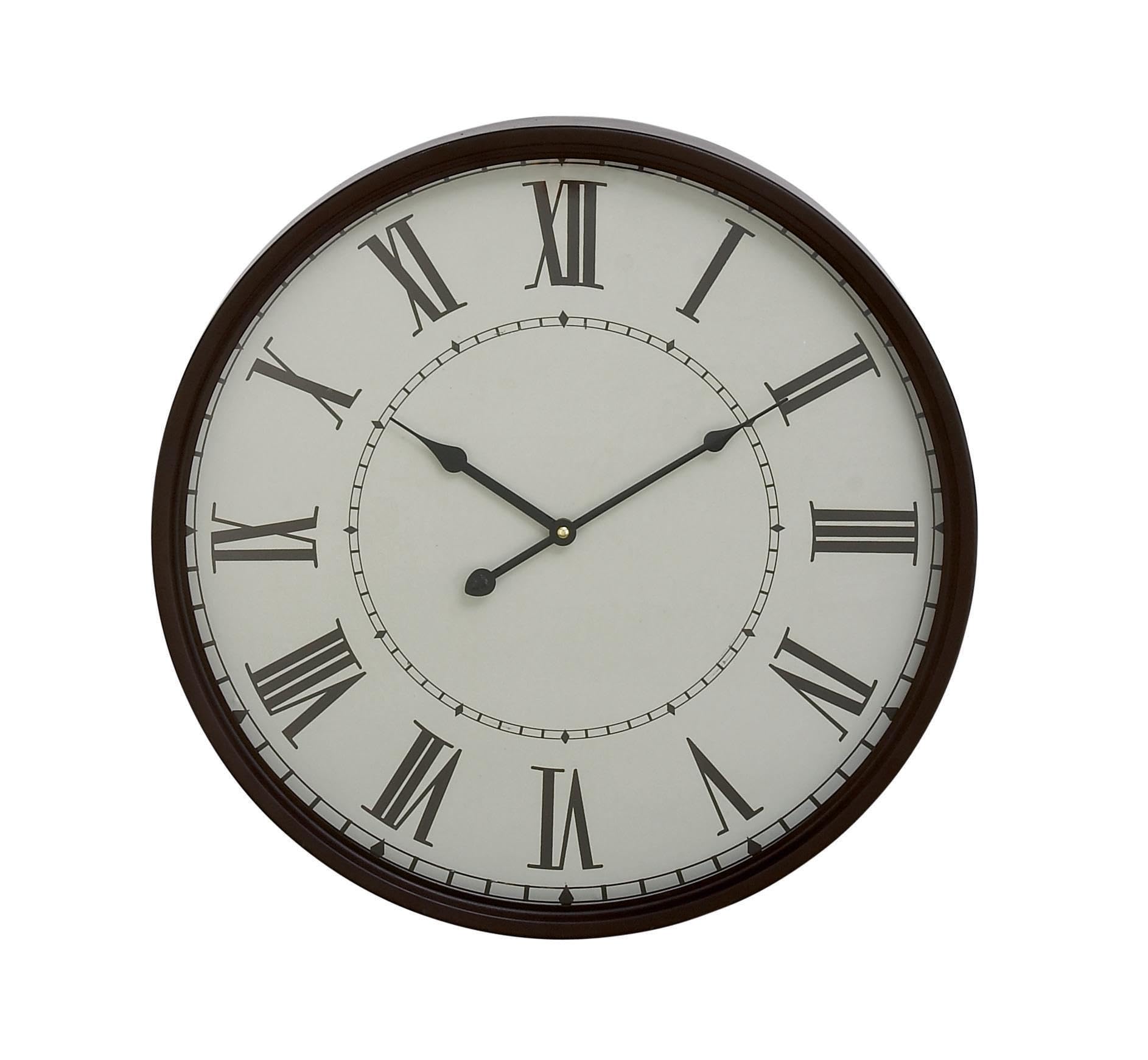 Traditional Black Metal Wall Clock