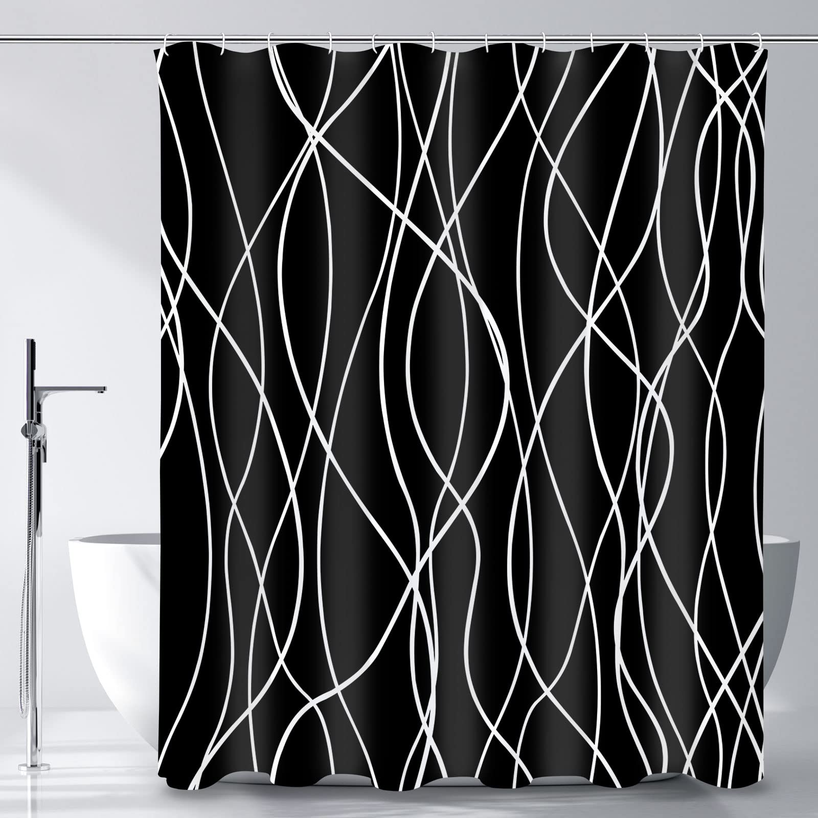 Photo 1 of  Black Shower Curtain