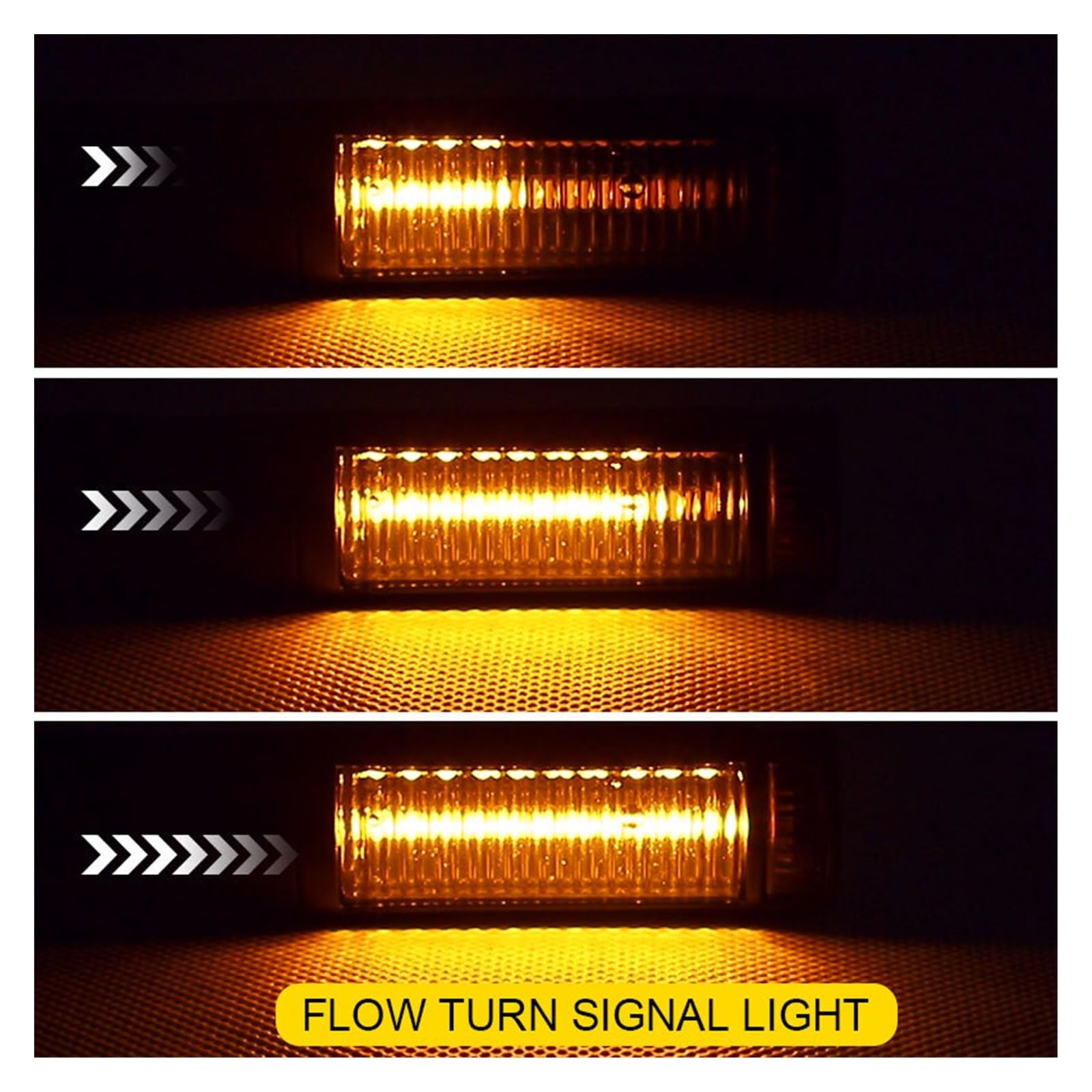 Luces LED De Señal De Giro Delanteras Y Traseras Universales M10 Luz De Freno Trasera Intermitentes DRL, Luces De Señal De Flujo De Agua 12V Luces direccionales
