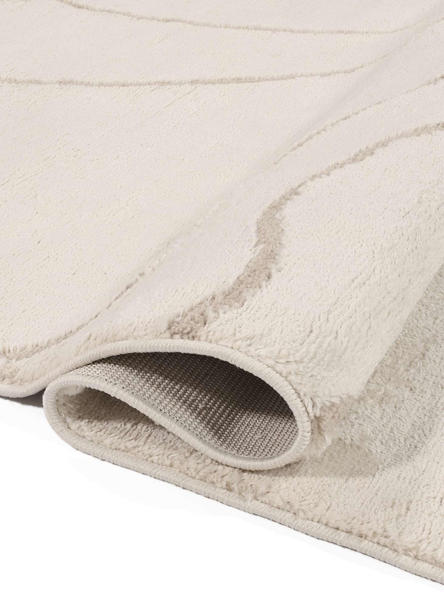RugVista Bahia, Tappeto, Moderni, 240 x 340 cm, Rettangolare, Pelo medio, Soggiorno, Camera da letto, Lavabile solo a secco, oeko_tex_100, Bianco crema/Beige