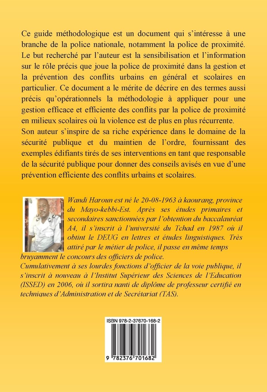 Police de proximité au Tchad Prévention et gestion des violences urbaines