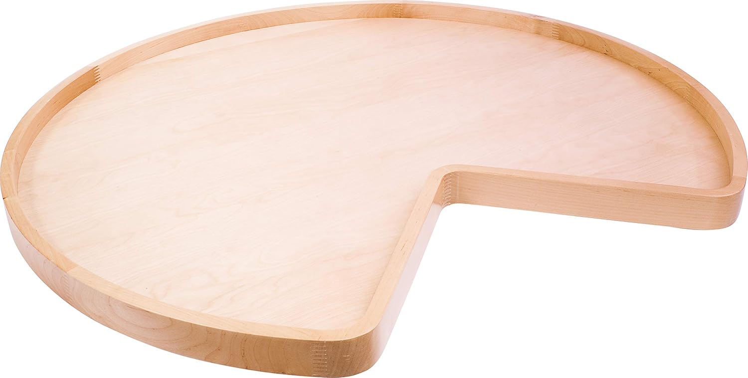 Hardware Resources LSK28 Kidney Lazy Susan Without Hole, Maple