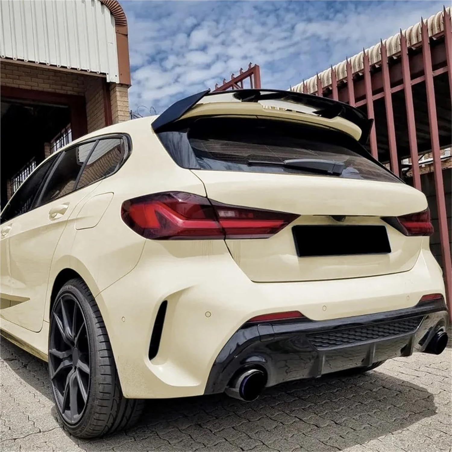 Car Rear Roof Trunk Spoiler Compatible for BMW 1 Series F40 118i 120i M135i 2019-2024 Tail Wing Styling Body Kit Black Tuning(Gloss Black)