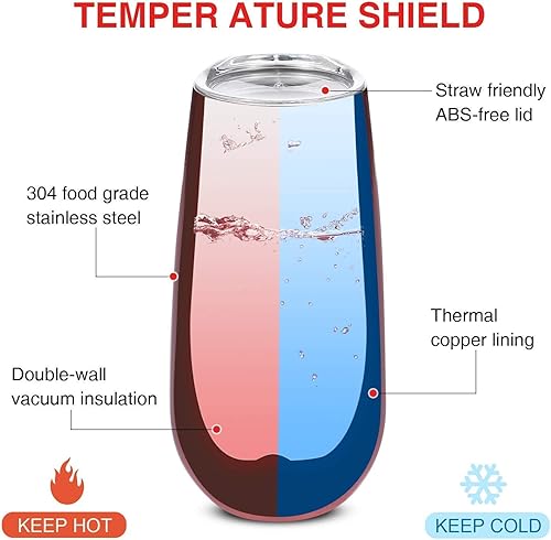 Miniatura 7 de Copas de champán de acero inoxidable para novia, de 6 onzas, copas de vino con inscripción Bride Tribe, para fiesta de compromiso, boda, regalos