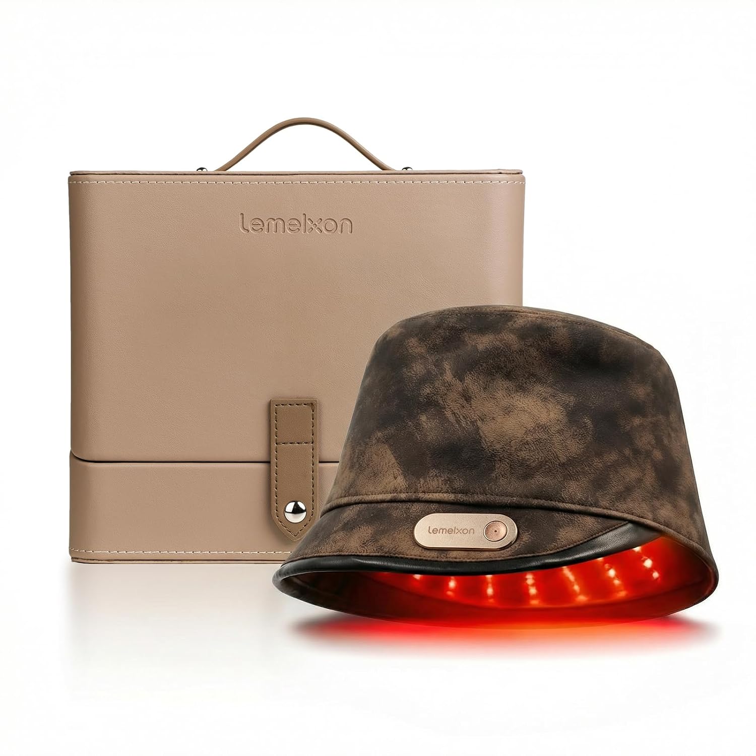 Premium Red Light Cap for Hair & Scalp Care, Dual-Wavelength Wireless LED Light Wellness Device, Full Scalp Coverage, Supports Hair Growth & Density, Hat Inspired Design (Mousse Shimmer, TG-001)