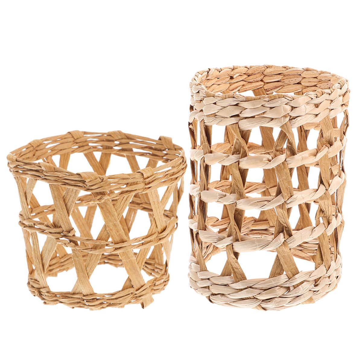 Manchons de protection en matériau tressé VALICLUD pour tasse et mug, lot de 2 khaki