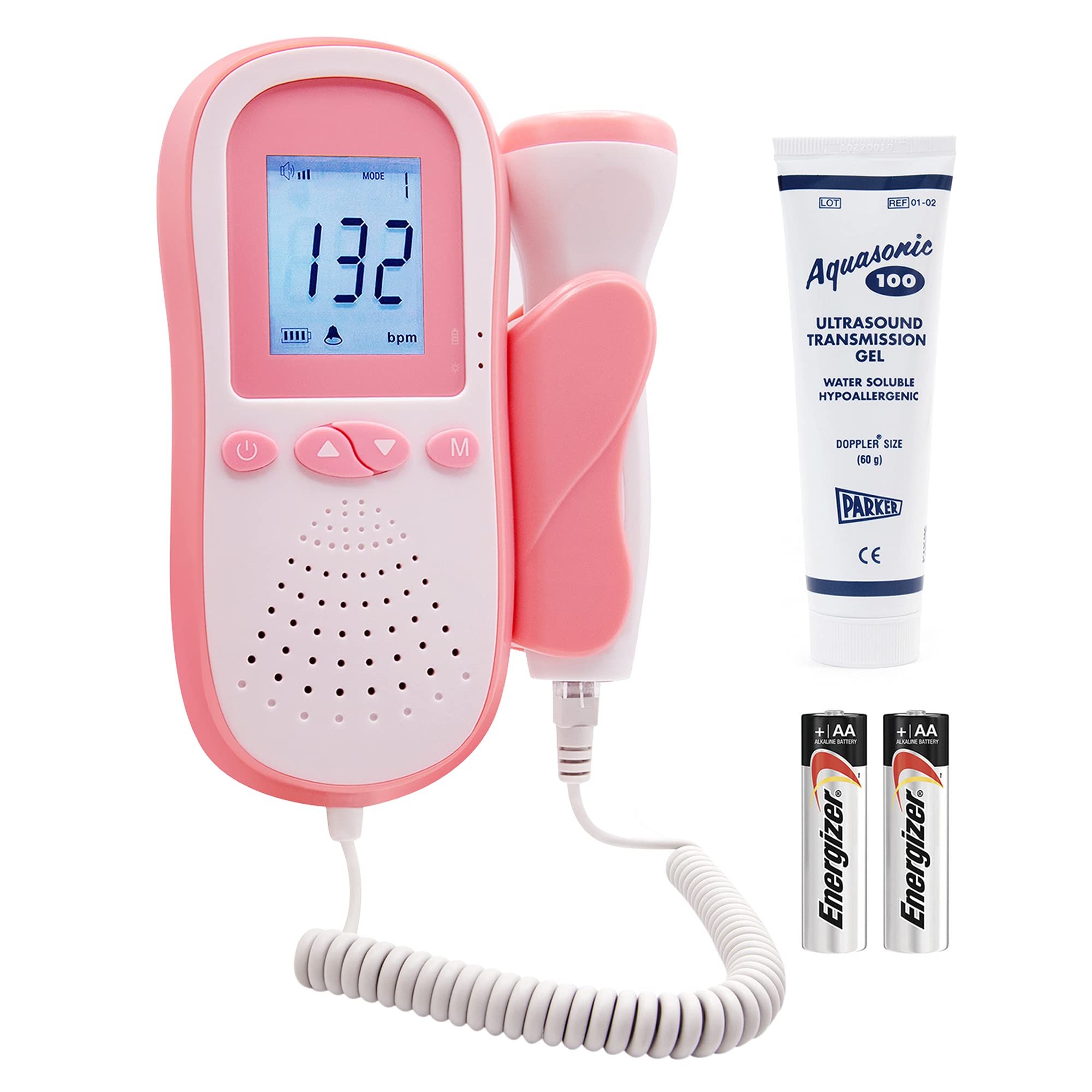 Portable Baby Heartbeat Monitor Pregnancy,Portable Doppler Fetal Monitor for Home Use with Gel