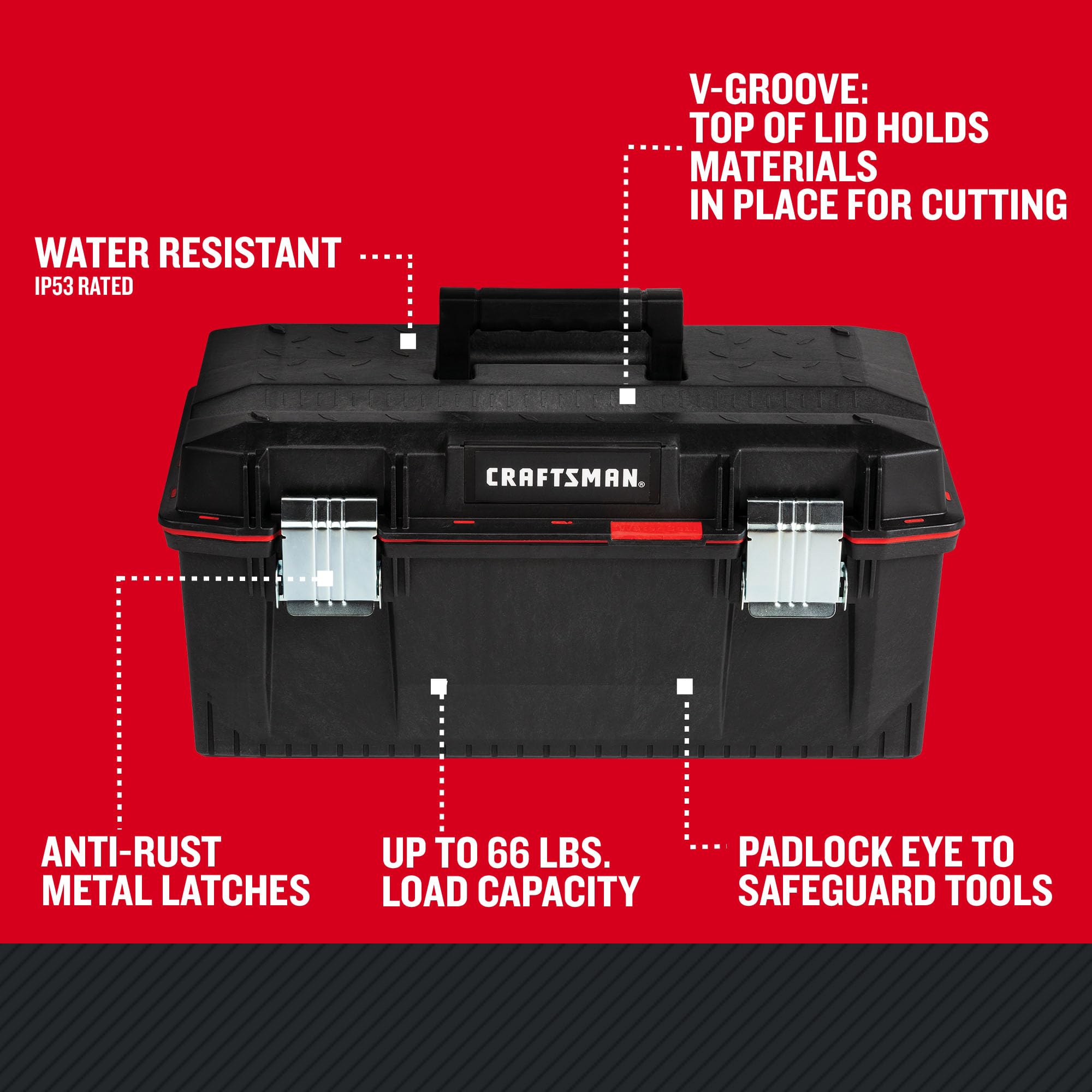 CRAFTSMAN PRO Tool Box, Lockable, 23-in.(CMST23001) - Amazon.com