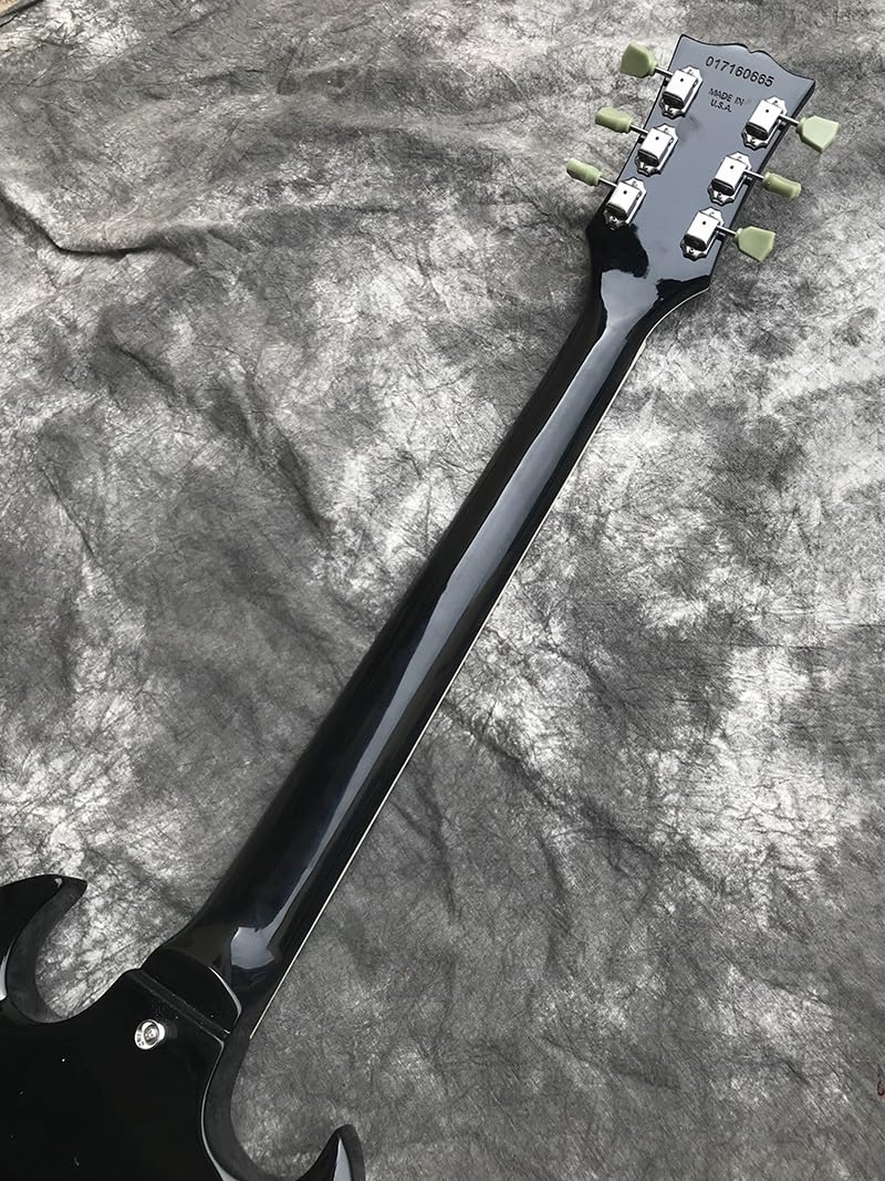 Chitarra elettrica personalizzata for mancini, chitarra con top in acero fiammato, corpo in mogano, tastiera in palissandro