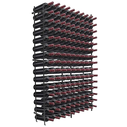 Sorbus Wine Rack Freestanding Floor - Wine Bottle Holder Holds 150 Bottles of Wine - 150 Bottle Capacity Wine Storage for Any Bar, Wine Cellar, Kitchen, Dining Room