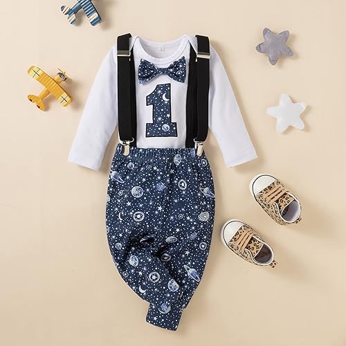 Miniatura 9 de Conjunto de disfraz de 3 piezas para el primer cumpleaños de Baby Boys