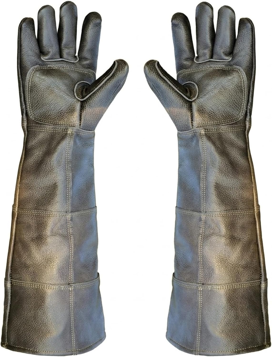 Bite Proof Leather Gloves High Protective for Cat Scratch Dogs Snake Reptile，Engthened and Thickened Animal Control Eet Grooming Training Glove