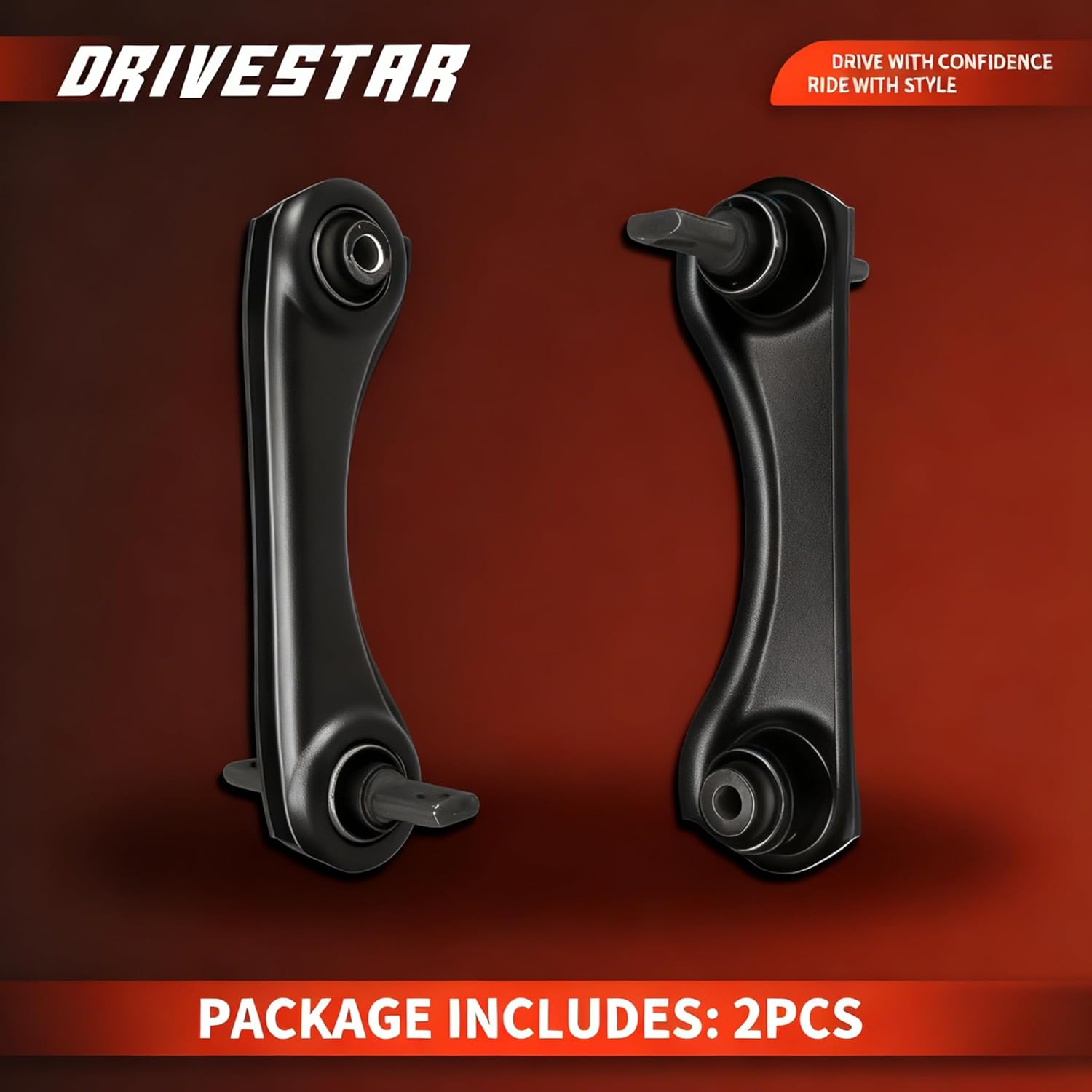 DRIVESTAR RK640286 RK620048 Rear Upper Control Arms, fit 1992-2000 for Honda Civic/ 1993-1997 for Civic del Sol/ 1997-2001 for CRV, 1997-2000 for Acura EL/ 1994-2001 for Integra