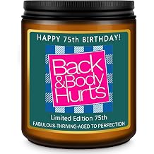 Happy 75th Birthday Decorations Gifts for Women Men, 75th Birthday Candles for Her Him, Funny 75 Years Old Ideas- Lavender Scented Candle