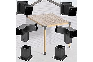 TROPTOLKY 6PCS 4x4 Heavy Duty Angled Pergola Bracket Kit