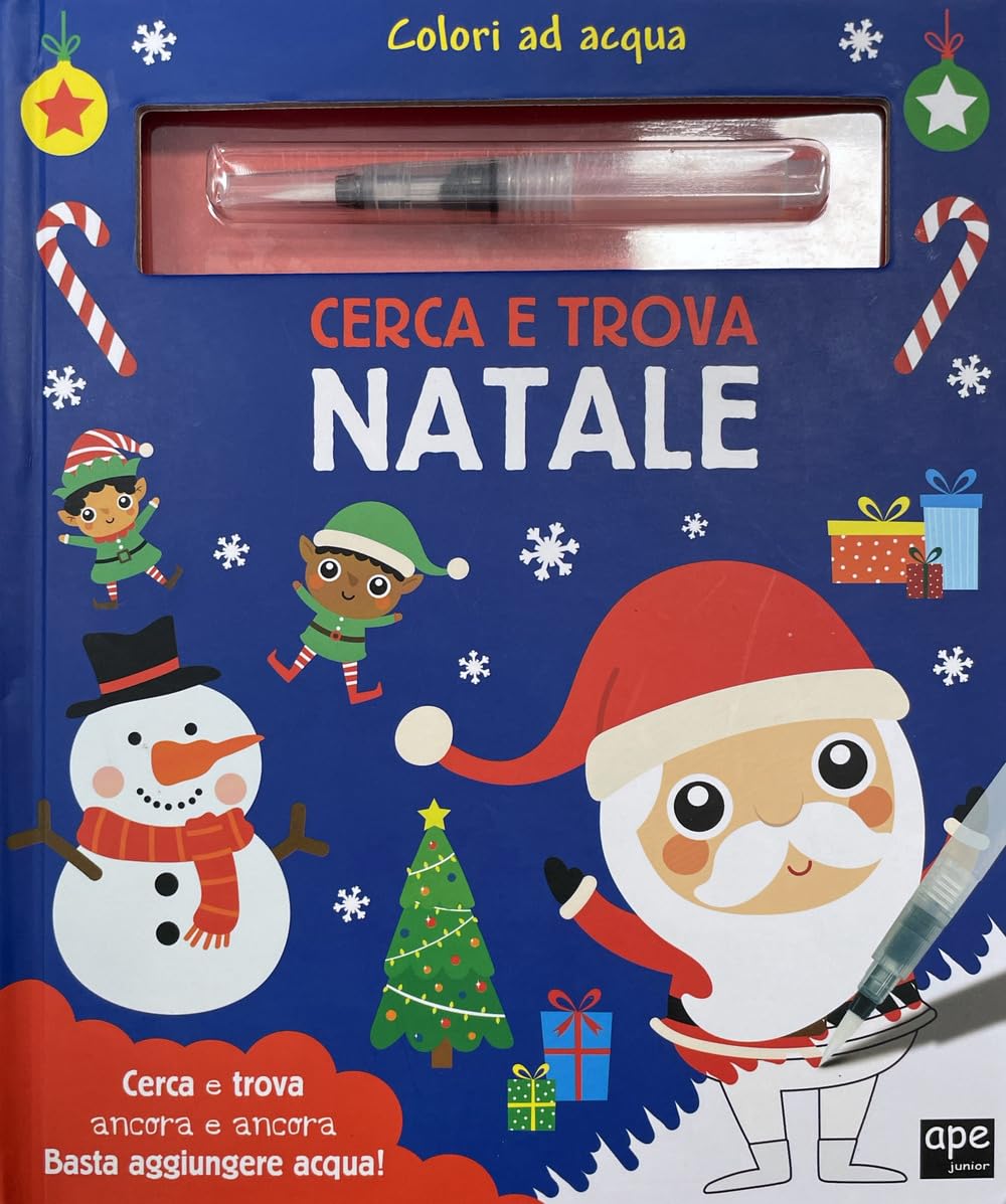 Cerca E Trova. Natale. Colori Ad Acqua. Ediz. A Colori. Con Pennarello Ad Acqua - 4