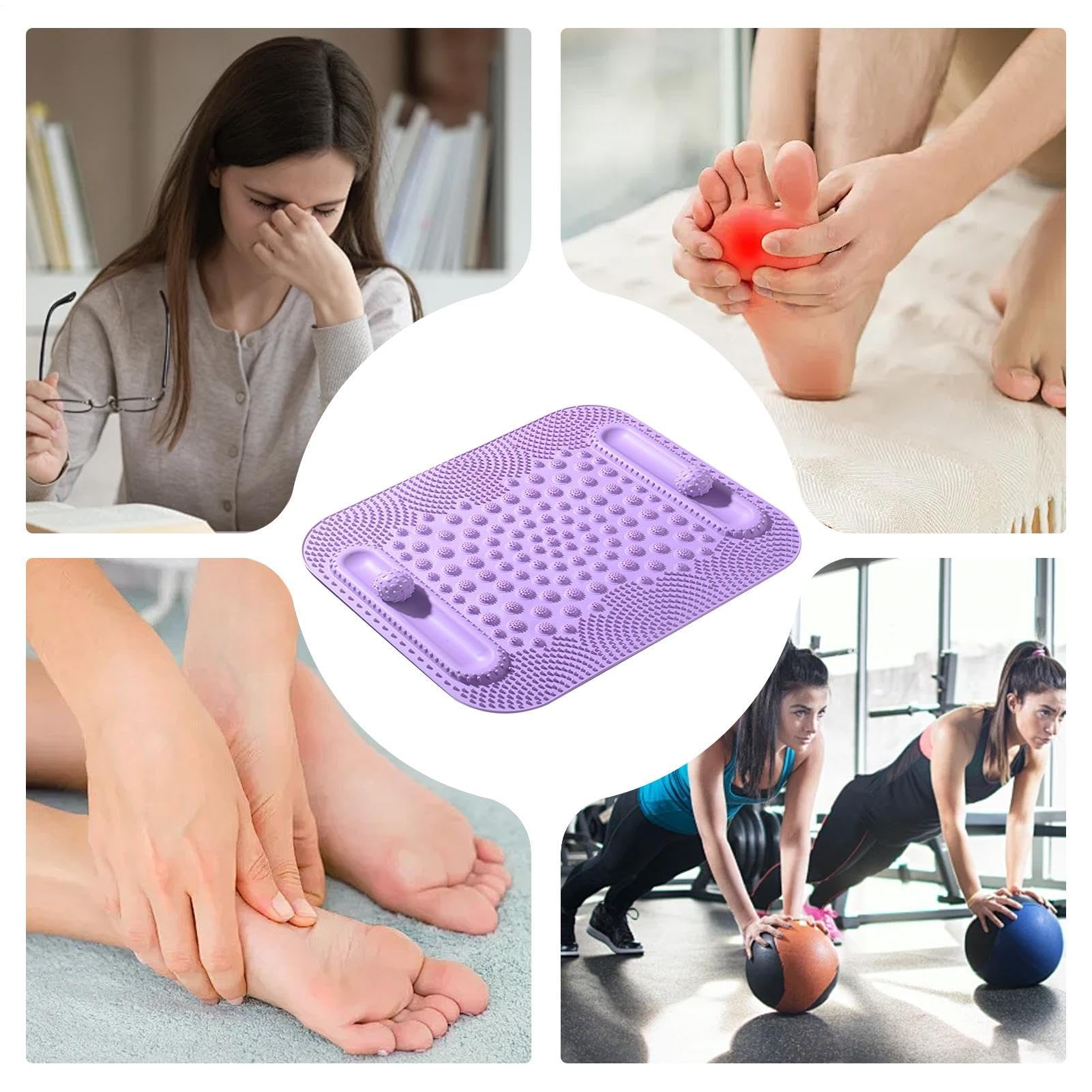 Tapis Massant Plantaire Coussin Outils Massant Stimulateur Jambes Double
