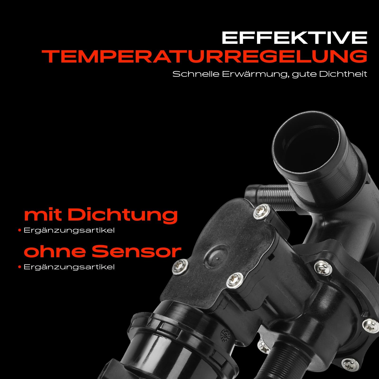 Frankberg Thermostat Kompatibel mit C-Klasse W205 C-Klasse T-Model S205 Espace V JR Fluence L3 Grand Scénic III JZ0/1 Grand Scénic IV R9 Kadjar HA HL Replace# 110600686R