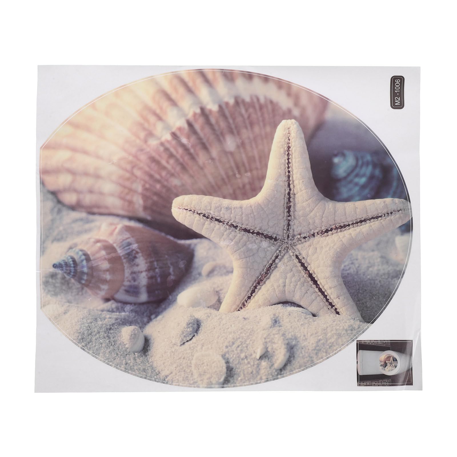 KICHOUSE Calcomanía para Tapa de Inodoro Autoadhesiva de Pvc, Pegatina Removible Decorativa para Baño, Tamaño, Diseño Divertido para Hogar y Paredes Lisas