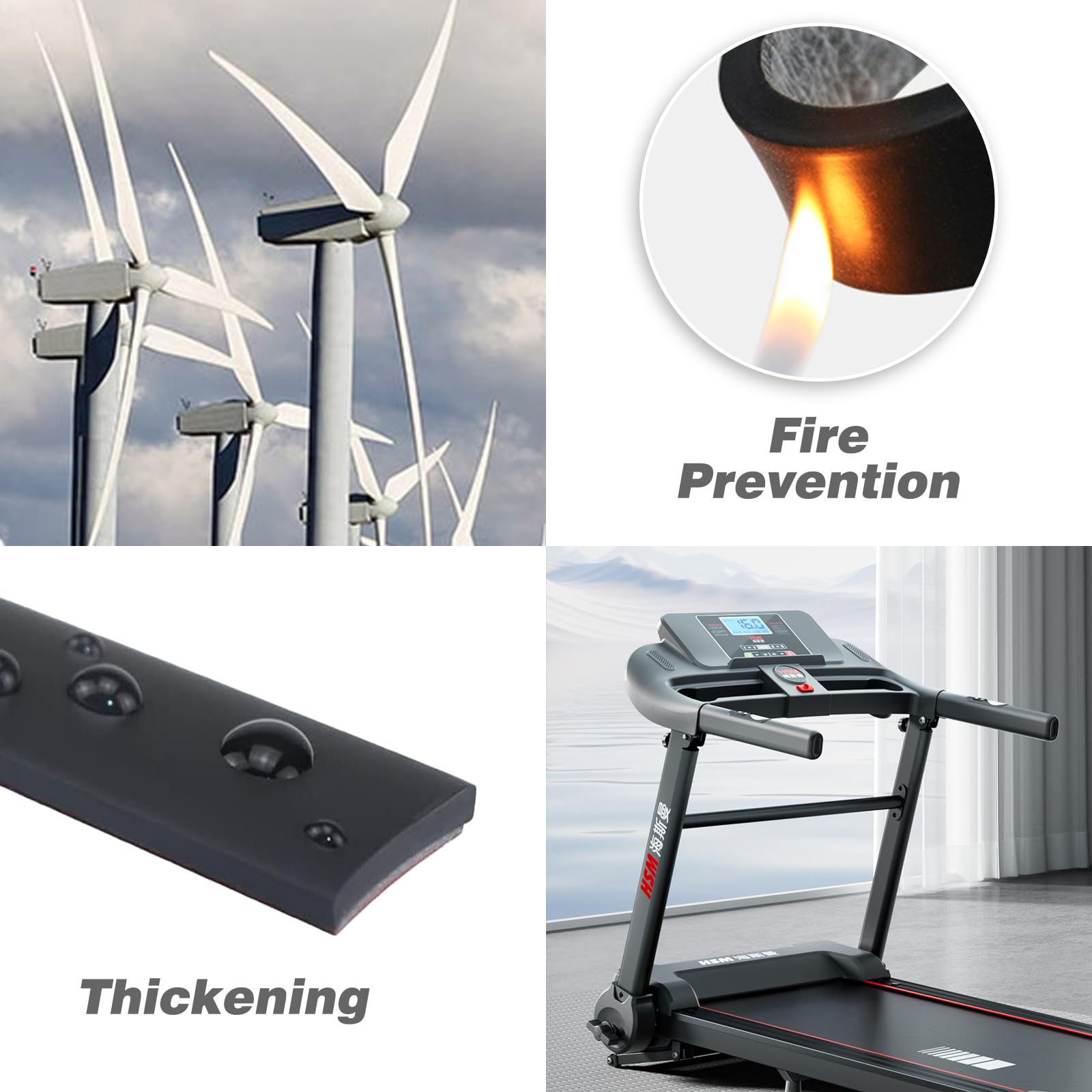 Strisce Di Gomma Autoadesive - 25mm X 3mm X 3m, Isolamento Acustico E Antiurto - Foto 6