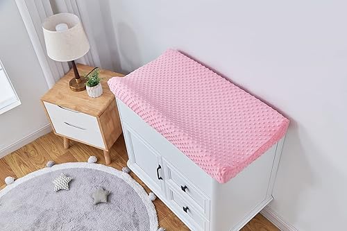 Miniatura 5 de Fundas de felpa para cambiador de bebés, fundas de sábanas para recién nacidos, bebés, niños y niñas (verde helecho)