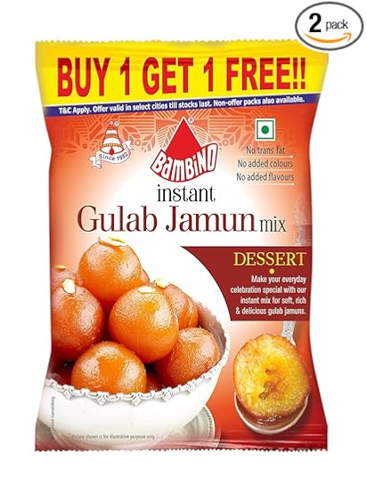 Bambino Instant Gulab Jamun Mix 175 Gms Buy One Get One Free.