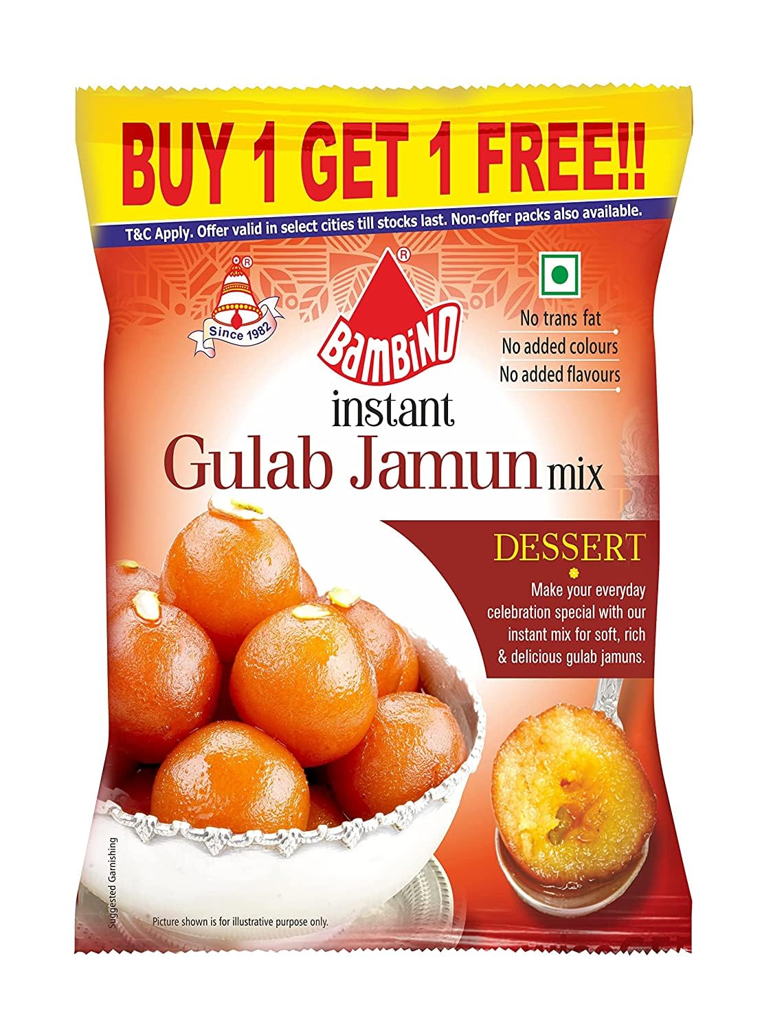 Bambino Instant Gulab Jamun Mix 160 Gms (B00YUOZKA2) Amazon Price History, Amazon Price Tracker