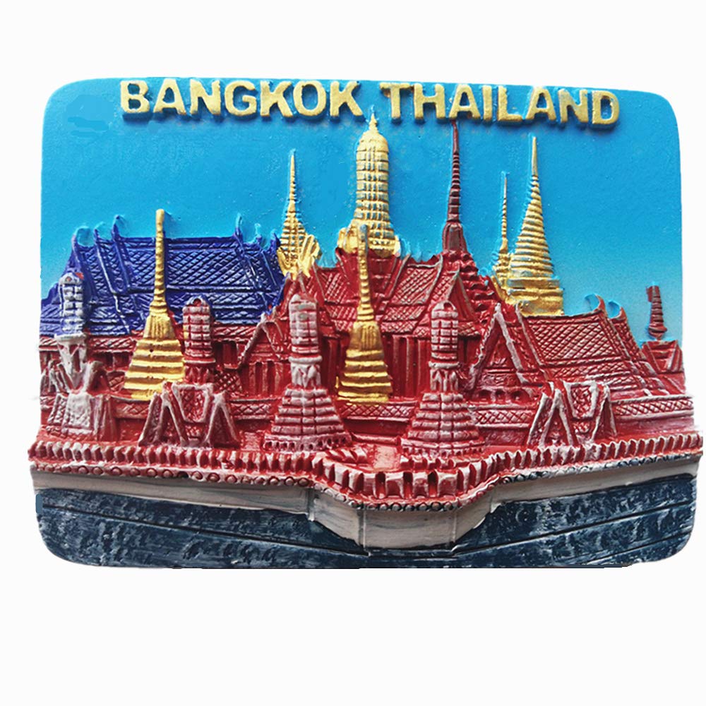 Muyu Magnet Souvenir 3D Bangkok Thailand Fridge Magnet, Sticker,Home & Kitchen Decoration Thailand refrigerator