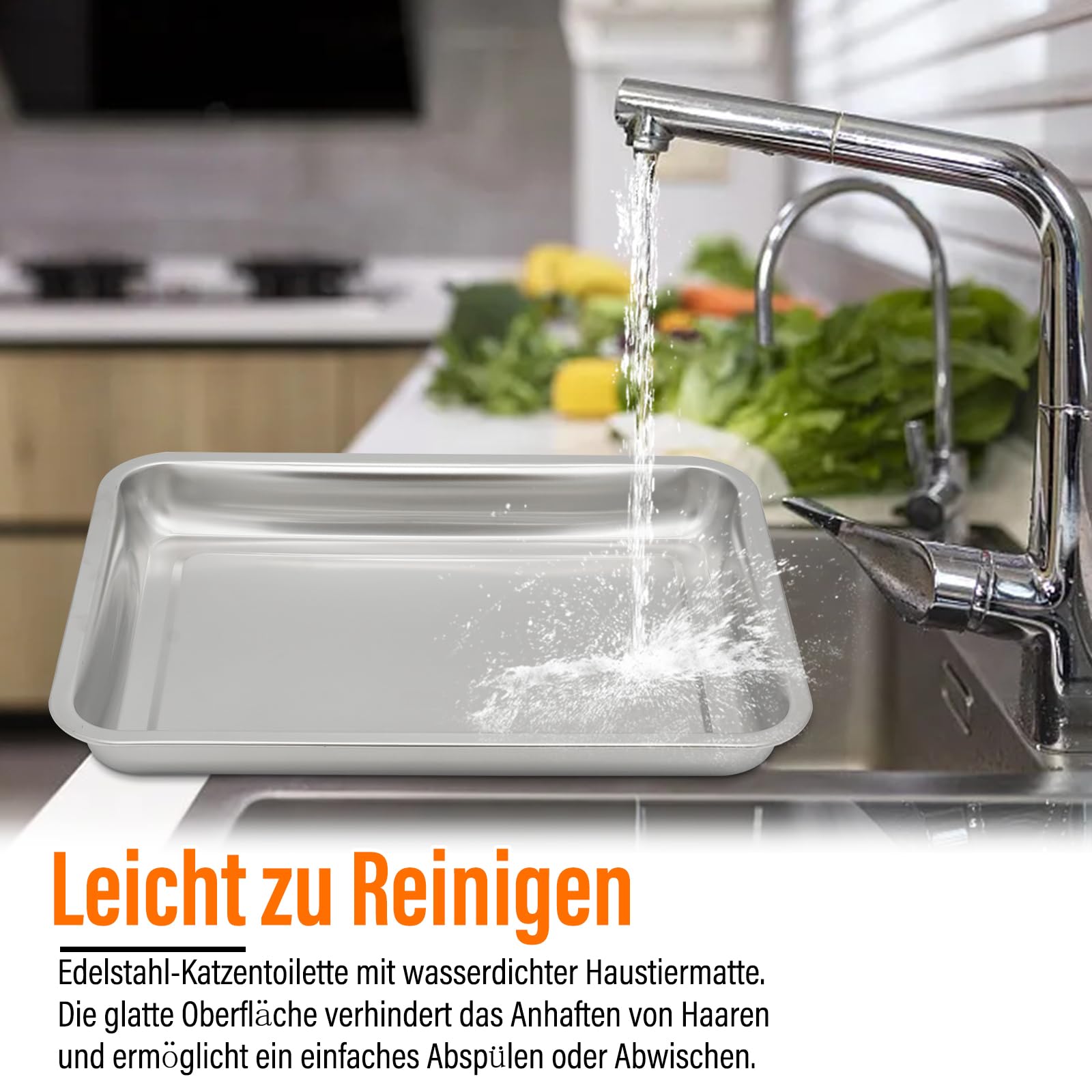 3 In 1 Kaninchen Heufutterspender und Kaninchenklo, mit Wasserdichter Matte und Futterschale für Meerschweinchen Hamster Futterspender Katzentoilette Schalenhalter