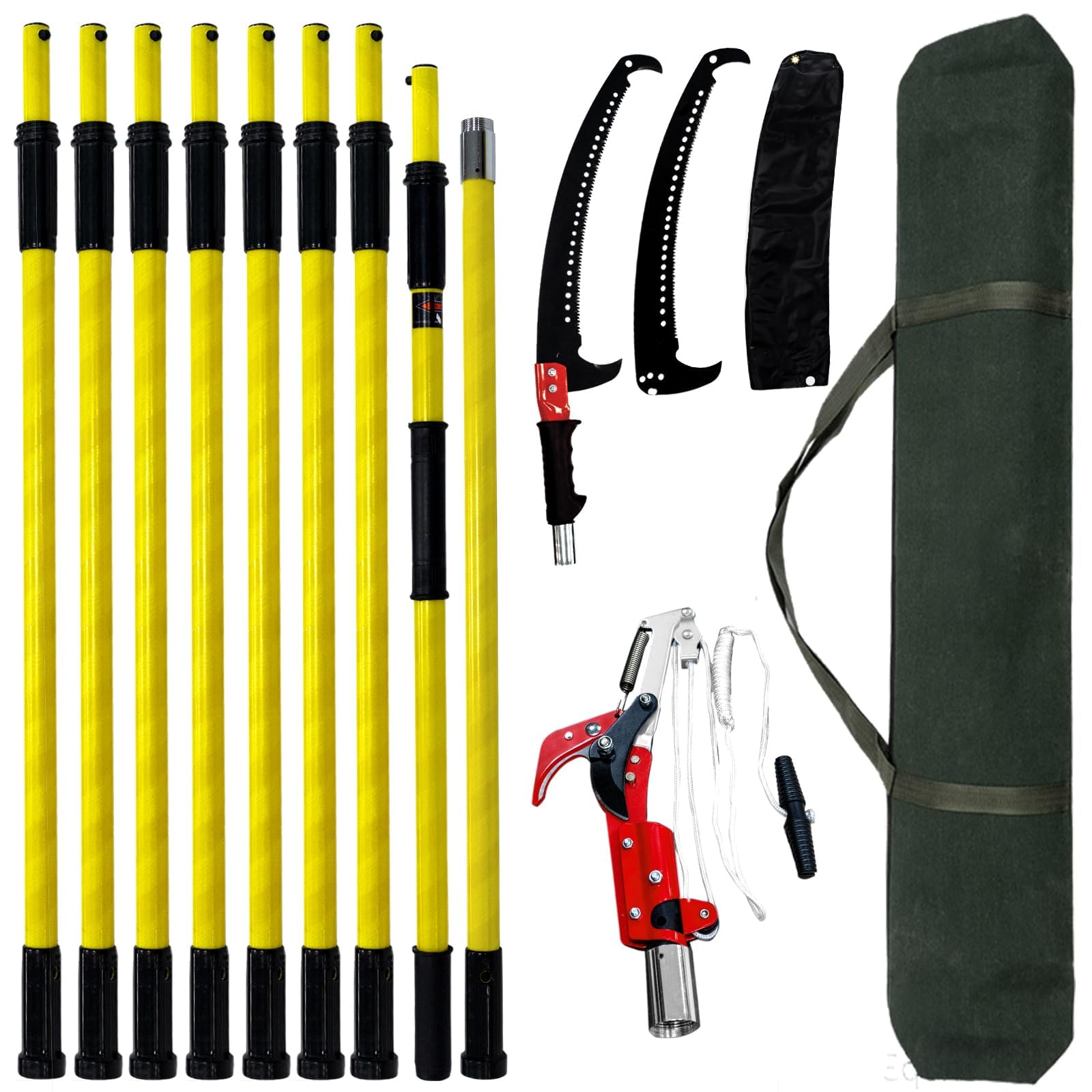 7.3-30FT Adjustable Manual pole saws for tree trimming