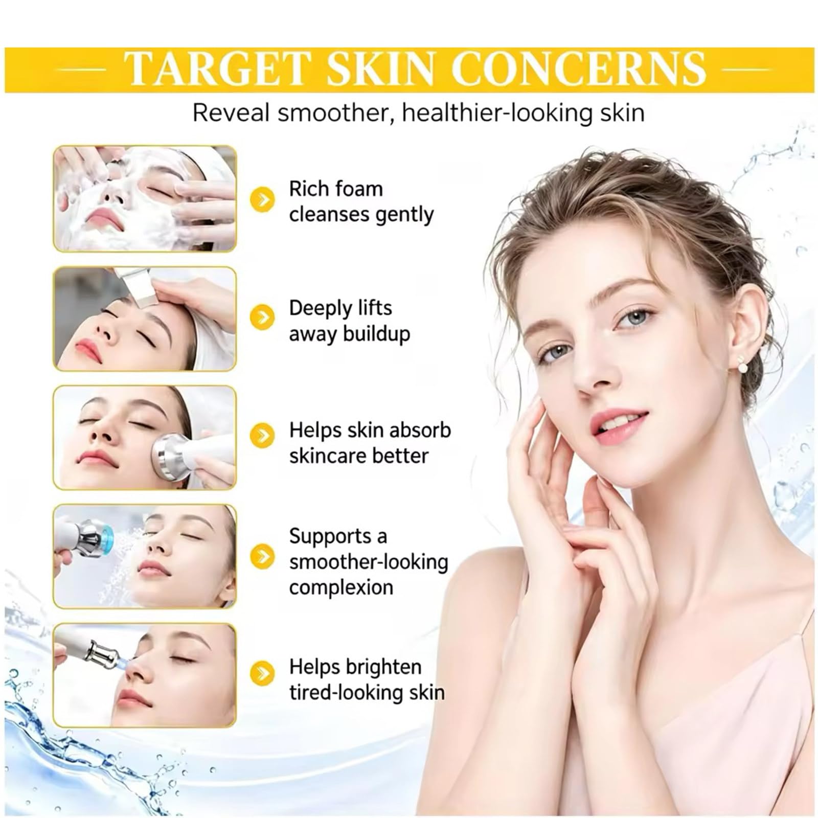 Wasserstoff-Sauerstoff-Schönheitsgerät, 14-In-1-Wasser-Sauerstoff-Hydra-Facial-Gerät, Intensive Feuchtigkeitsversorgung Und Faltenglättung, Tiefenreinigung Mit Kleinen Bläschen, Lifting