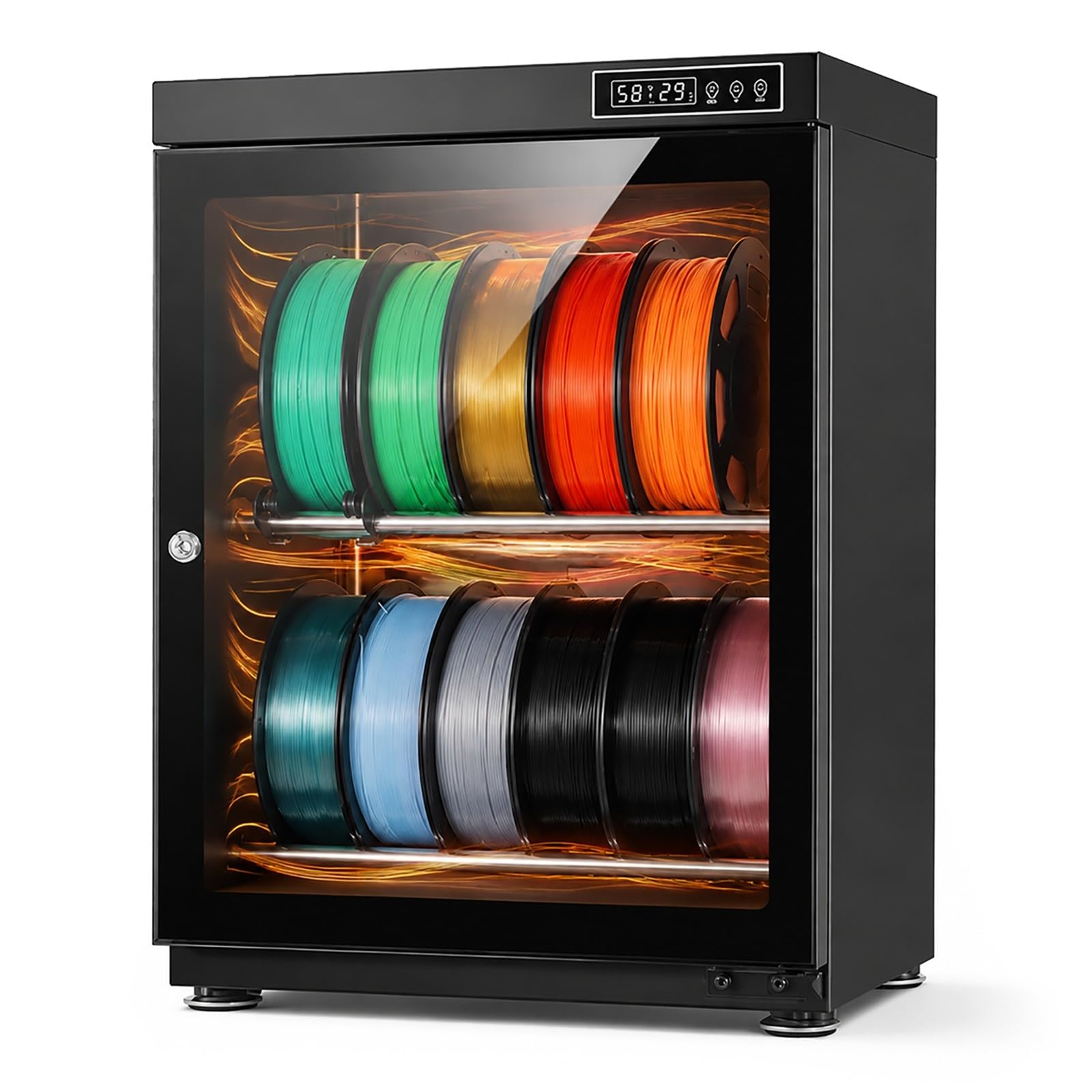 Armoire De Séchage Intelligente pour Filaments 3D (pla, Abs, Nylon, TPU), Contrôle Automatique De L'humidité, Chambre Entièrement étanche, en Acier Inoxydable. 3-Tier