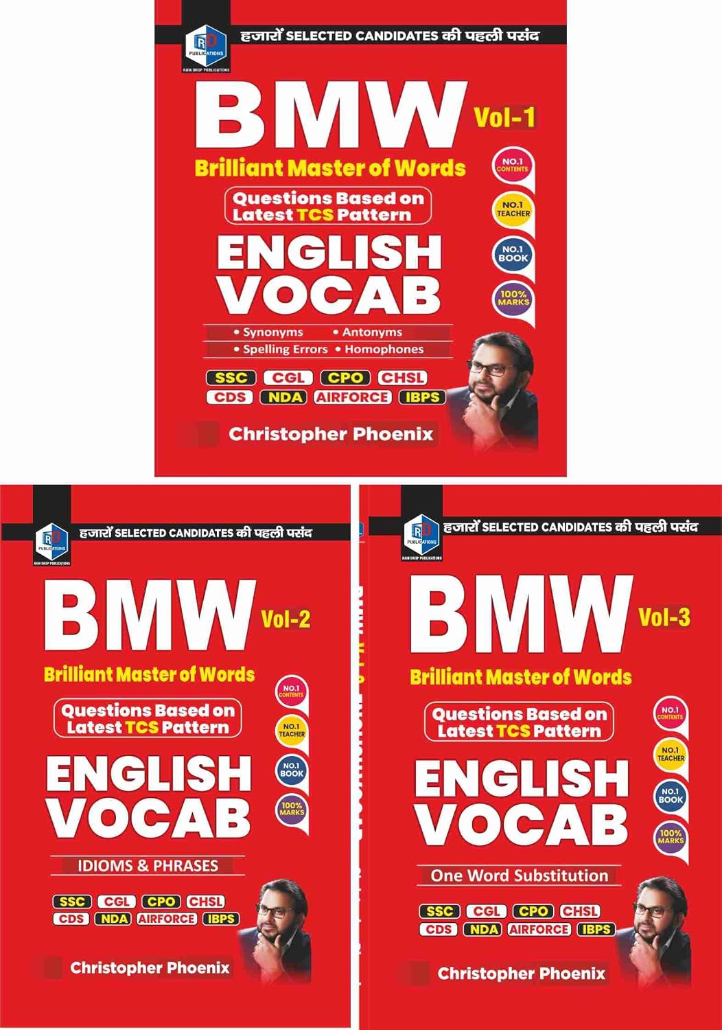 Buy BMW (Brilliant Master of Words) English Vocabulary Books Set, Vol 1 ...
