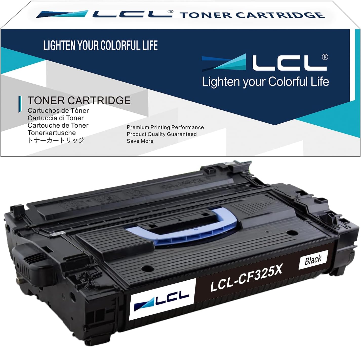 CF325X High Yield Toner Cartridge Replacement for HP 25X CF325X for LaserJet Enterprise M806 M806dn M806x M806x+ Flow MFP M830 M830z (Black, 34,500 Pages)