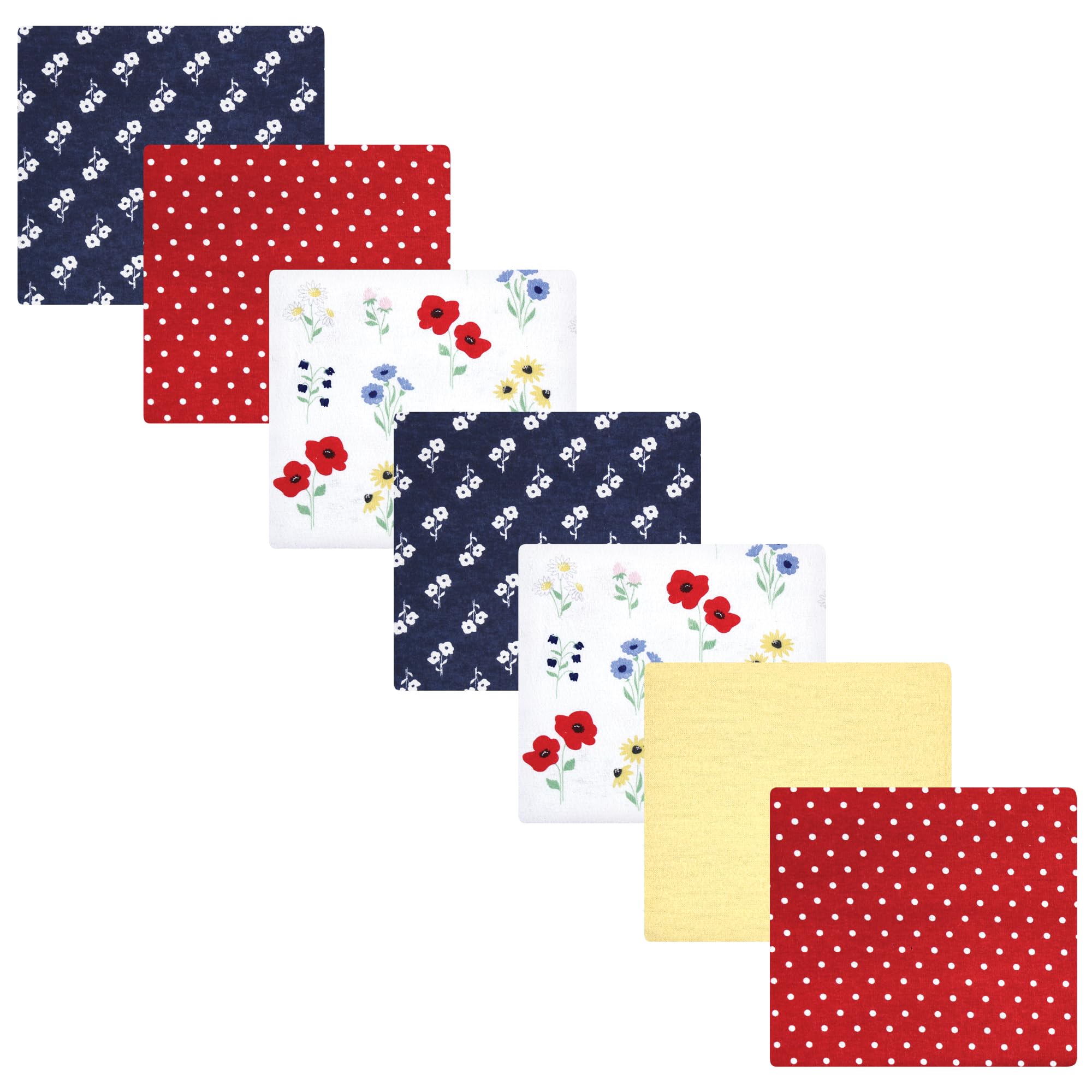 Luvable Friends Little Treasure Flannel Receiving Blankets 7pk