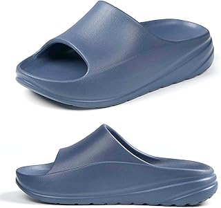 Mens/Womens Sandals Recovery Non-slip Slides with Arch Support Comfy Soft Cloud Pillow Feeling Slippers