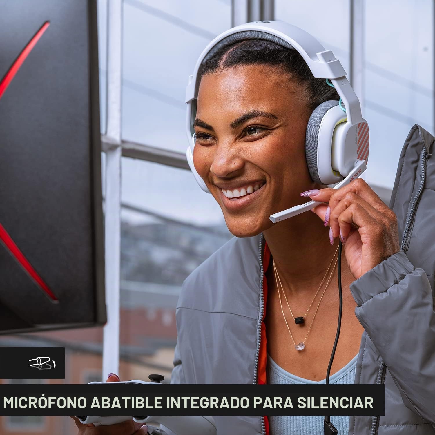 ASTRO Gaming A10 Gen 2 - Auriculares de diadema con cable y micrófono flip-to-silencioso, controlador de 32 mm, compatible con PlayStation, color blanco (reacondicionado)