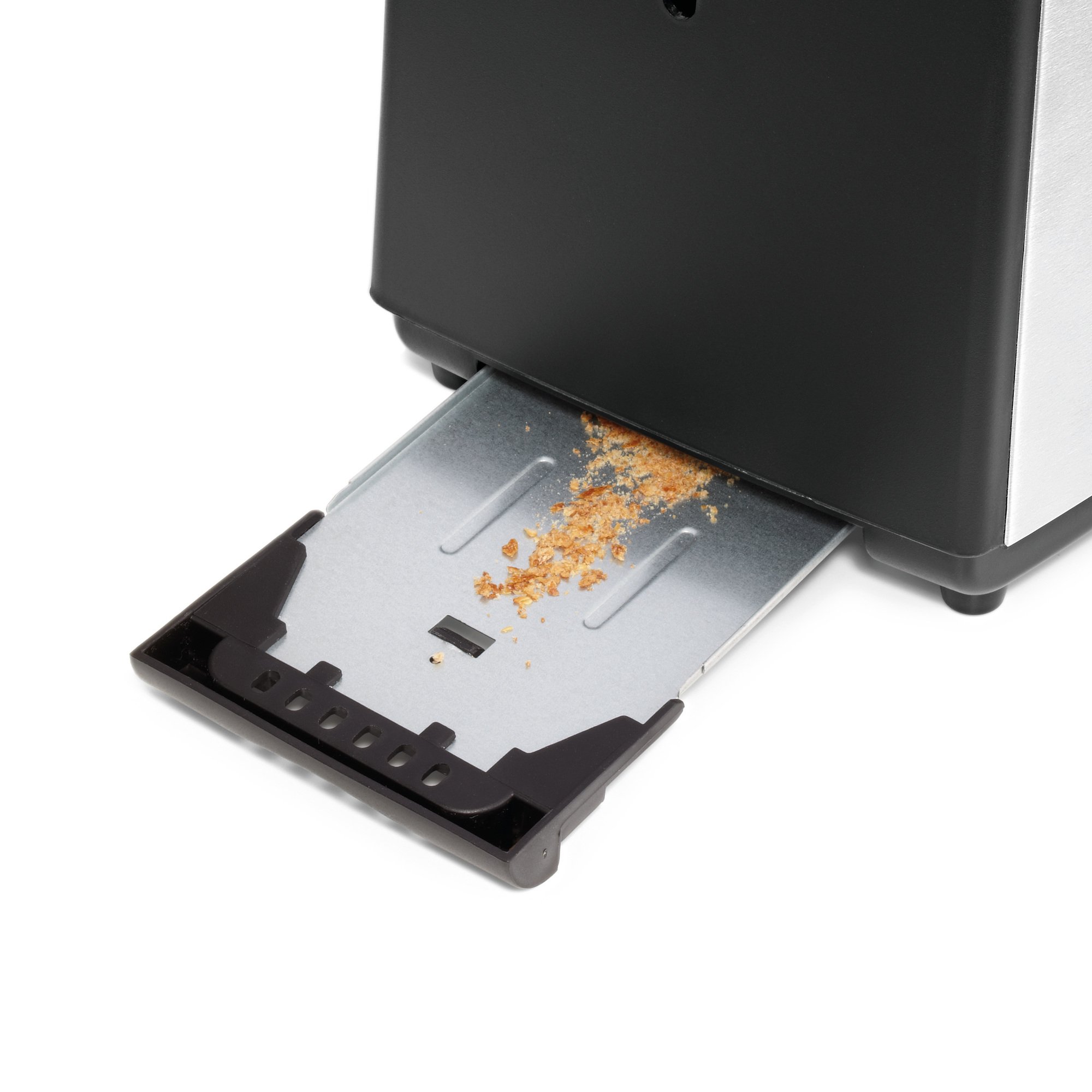 WMF Bueno - Tostadora, 800 W, Acero Inoxidable, 2 Ranuras, Cromargan Mate, Negro