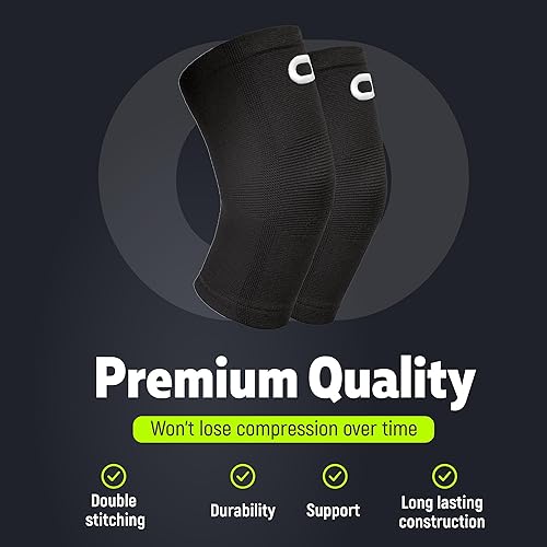 Miniatura 7 de Codera de compresión (1 par) - Coderas de apoyo instantáneo para brazo para tendinitis, artritis, bursitis, golfistas y coderas de tenis,