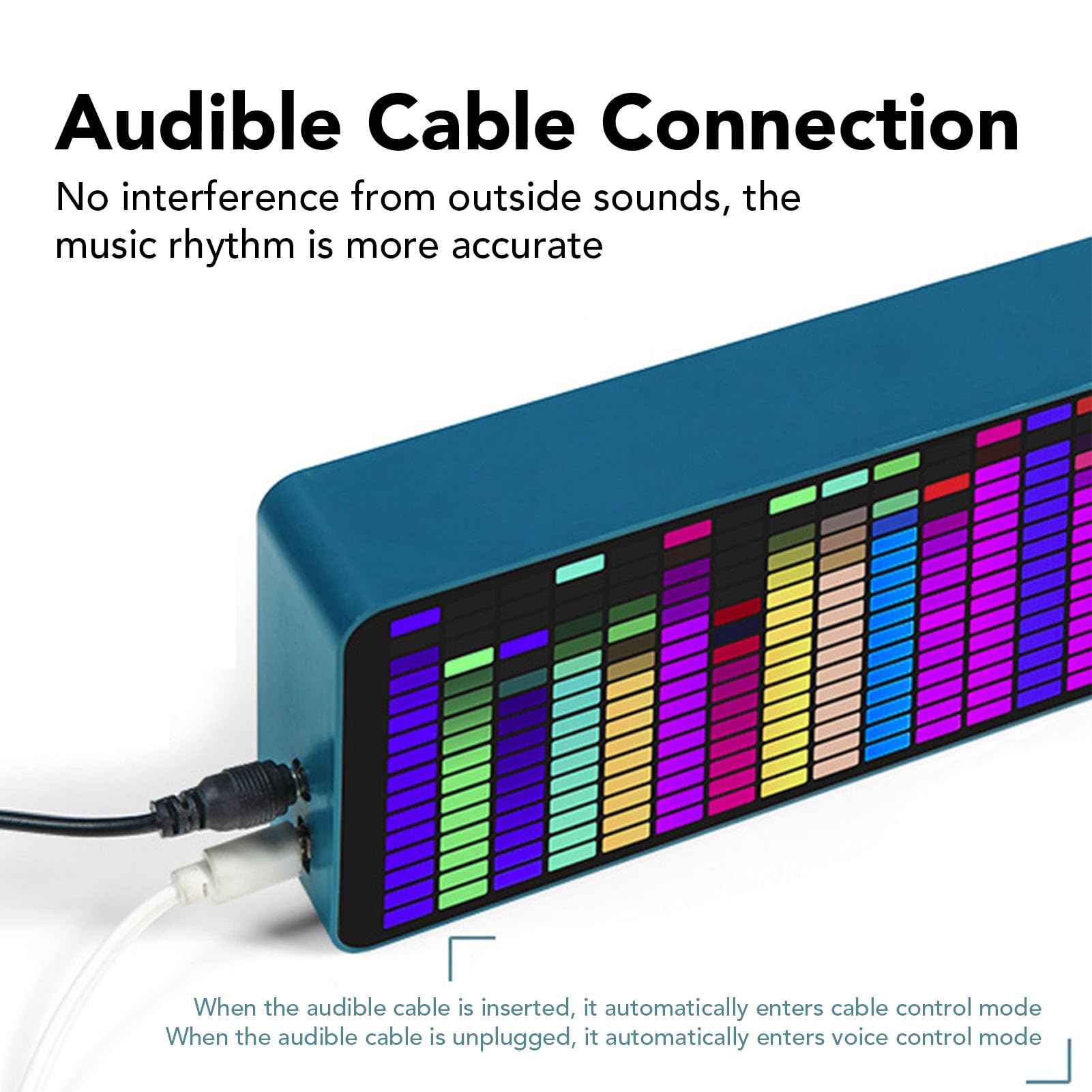 Pantalla de Espectro de Música, Equalizer Home Audio LED Light Spectrum Pickup 16x24 RGB