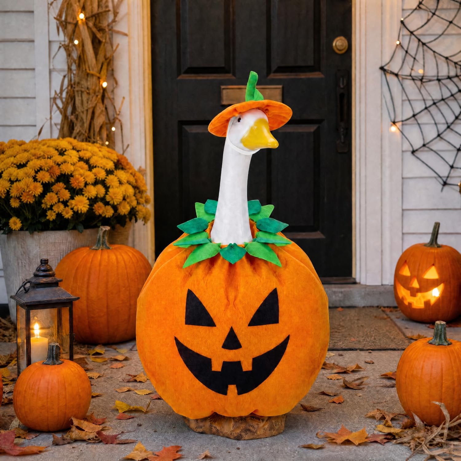 23 Inch Halloween Pumpkin Porch Goose Outfit, Thanksgiving Day